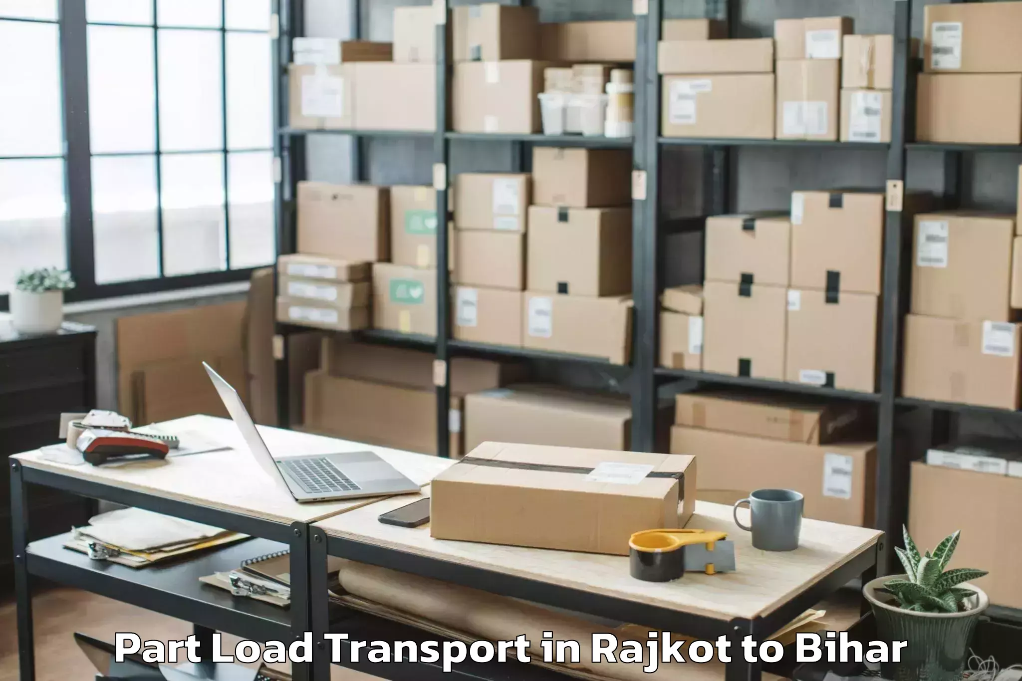 Book Rajkot to Tetaria Part Load Transport